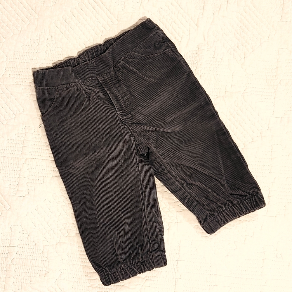 Gray courdory pants